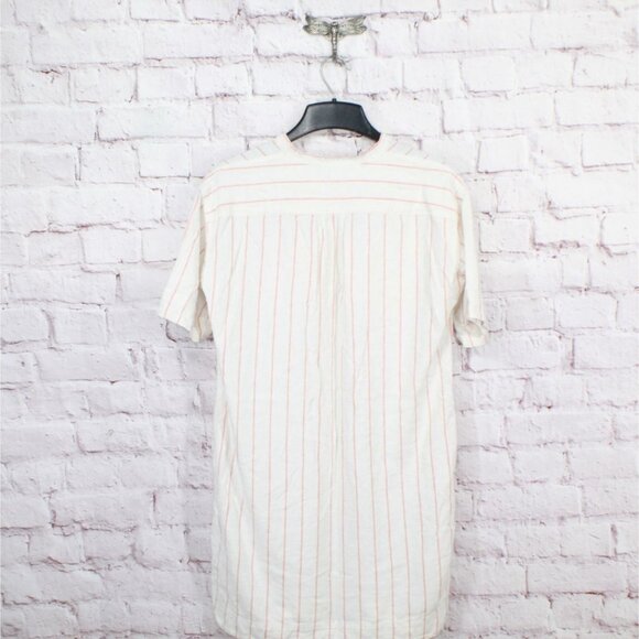 LL Bean Signature Linen Blend Dress Sailcloth Faded Orange Size S - Picture 7 of 12